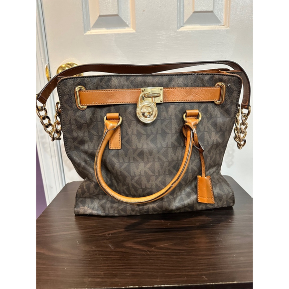 Michael Kors Brown & Tan Tote Bag - Picture 1 of 3